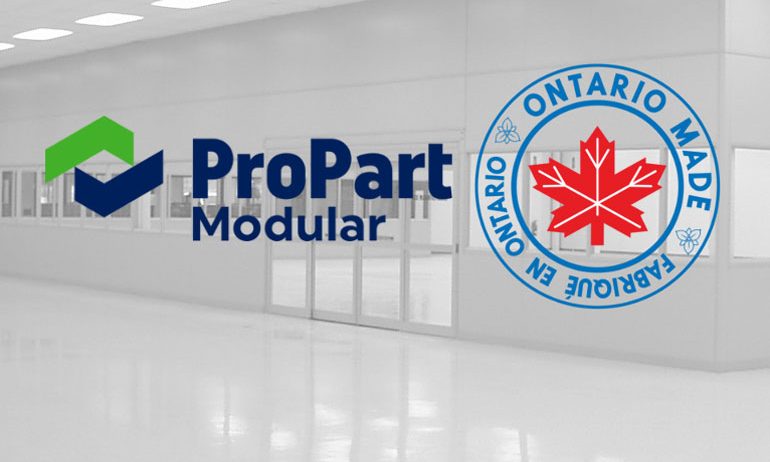 ProPart Modular is Now Ontario Made Certified